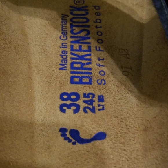 New Birkenstock Arizona Soft Footbed Navy 38 - Picture 6 of 6